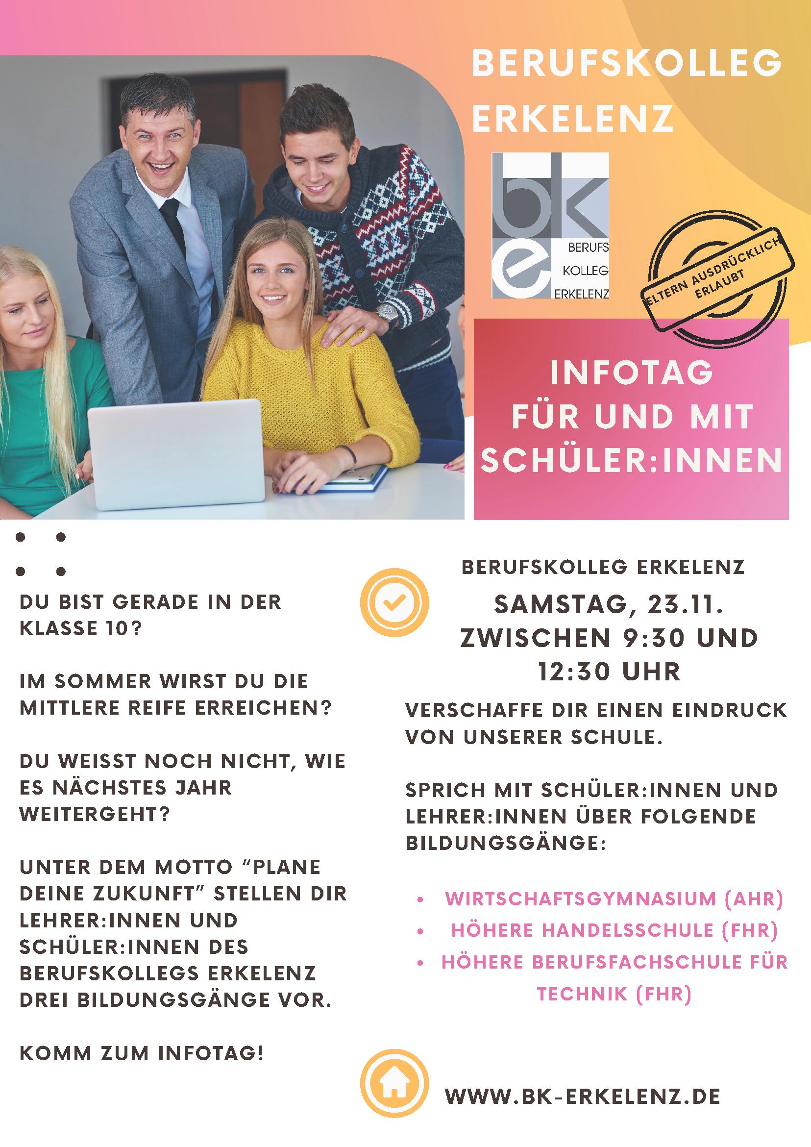 Infotag zum Abi und Fachabi am 23.11. von…